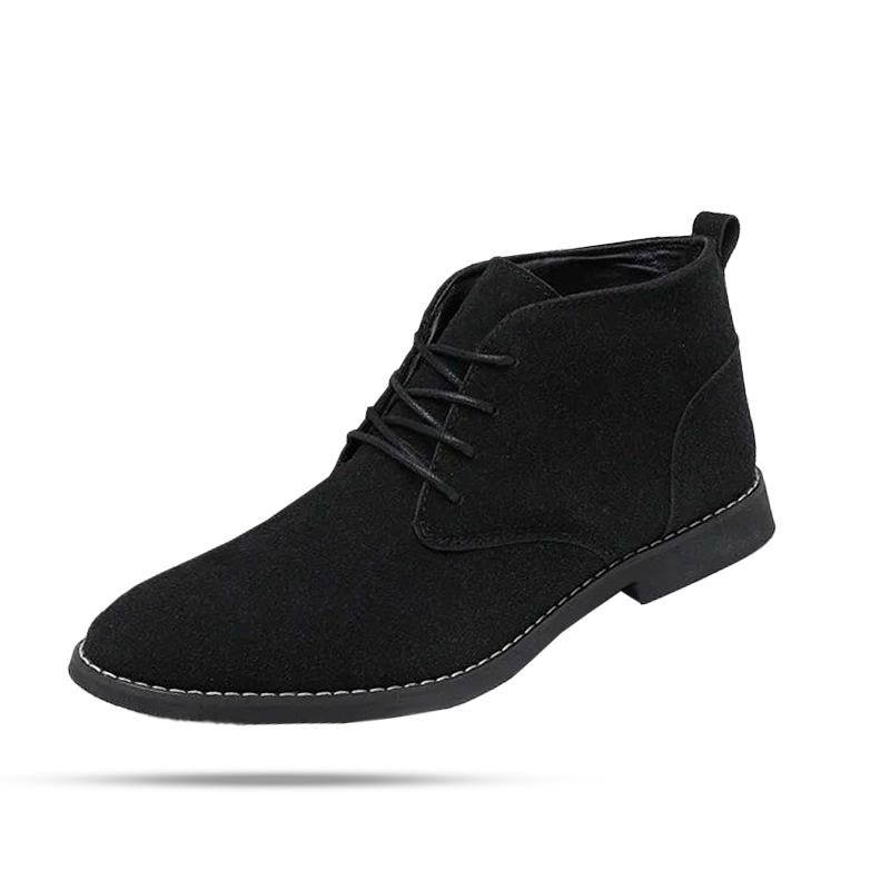 Sinplo Button-Up Cardigan British Suede Boot