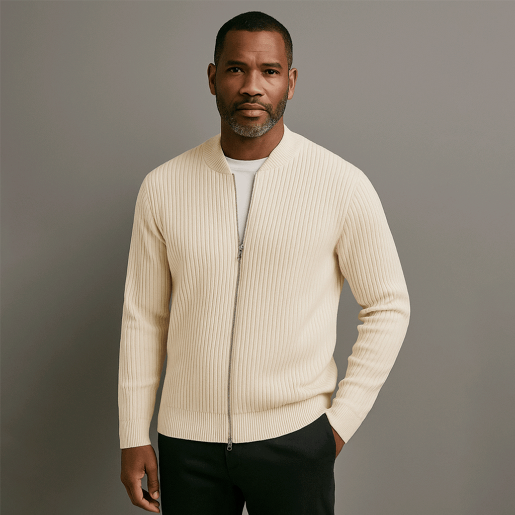 Sinplo Classic Sweater with Zipper