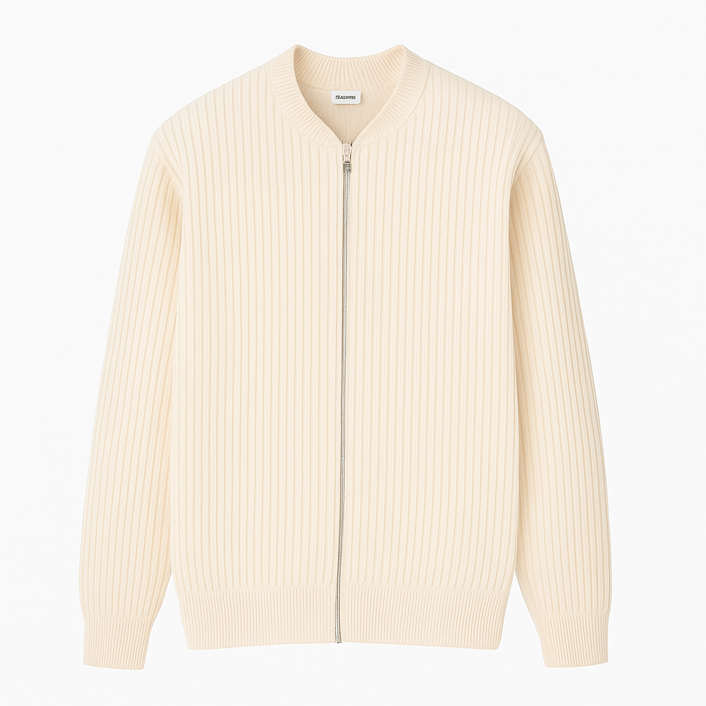 Sinplo Classic Sweater with Zipper
