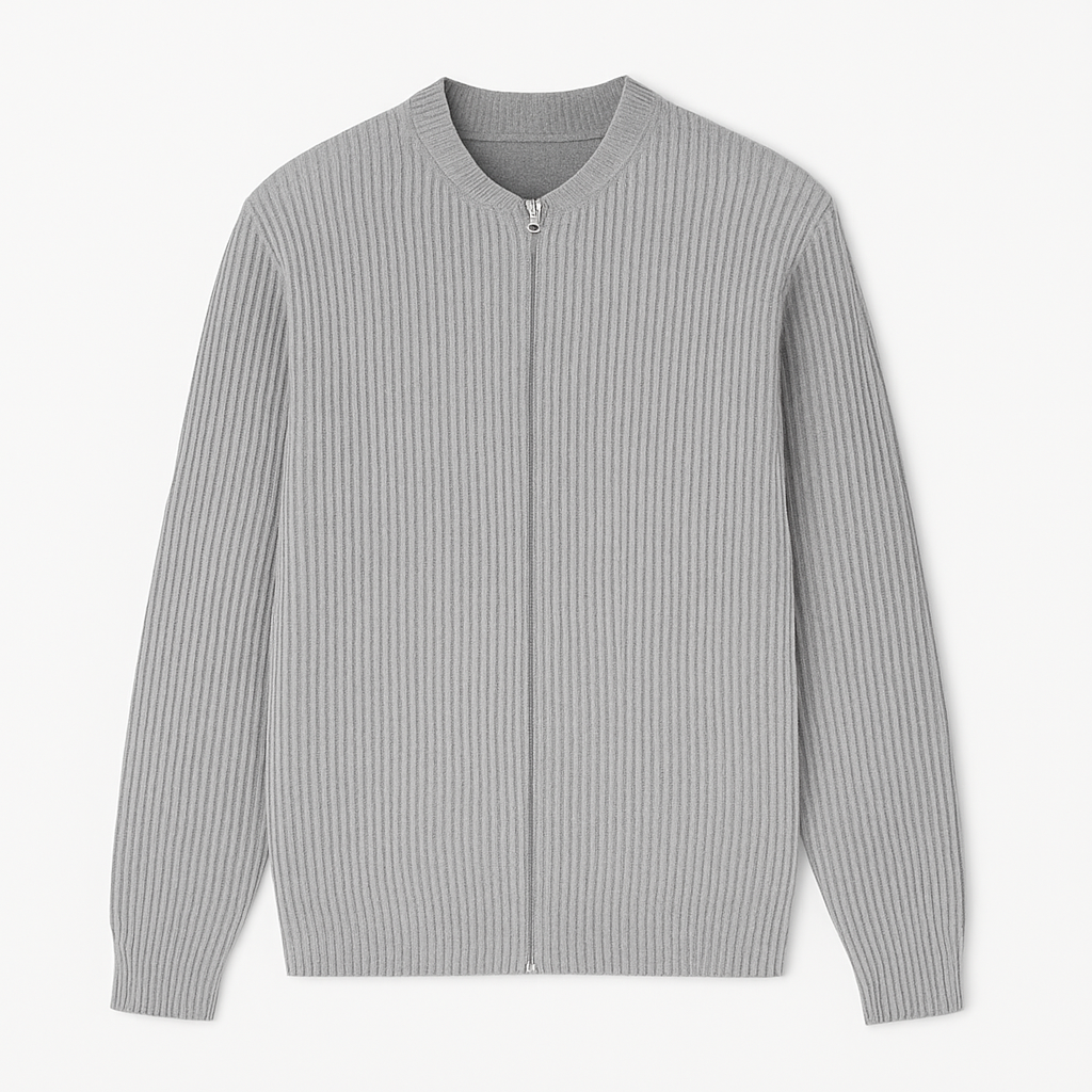 Sinplo Classic Sweater with Zipper