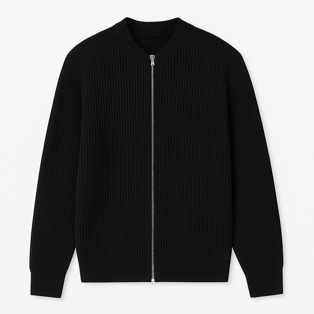 Sinplo Classic Sweater with Zipper