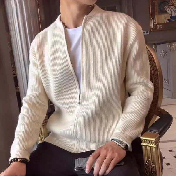 Sinplo Classic Sweater with Zipper