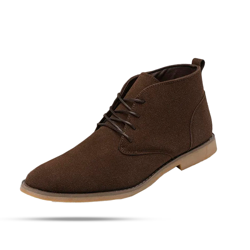 Sinplo Button-Up Cardigan British Suede Boot