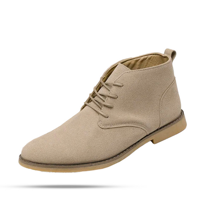 Sinplo Button-Up Cardigan British Suede Boot