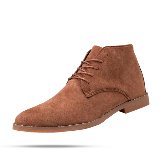 Sinplo Button-Up Cardigan British Suede Boot