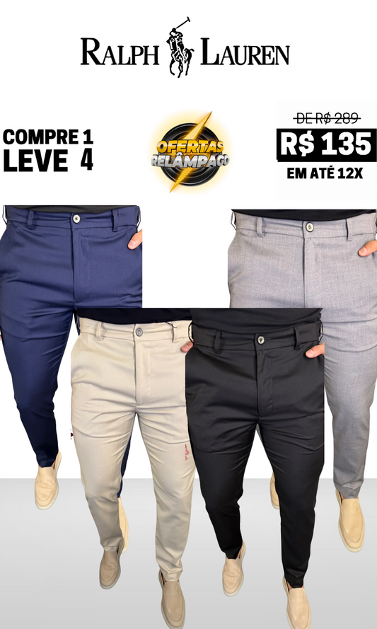 Calça Alfaiataria Cós Elástico - Compre 1 Leve 4