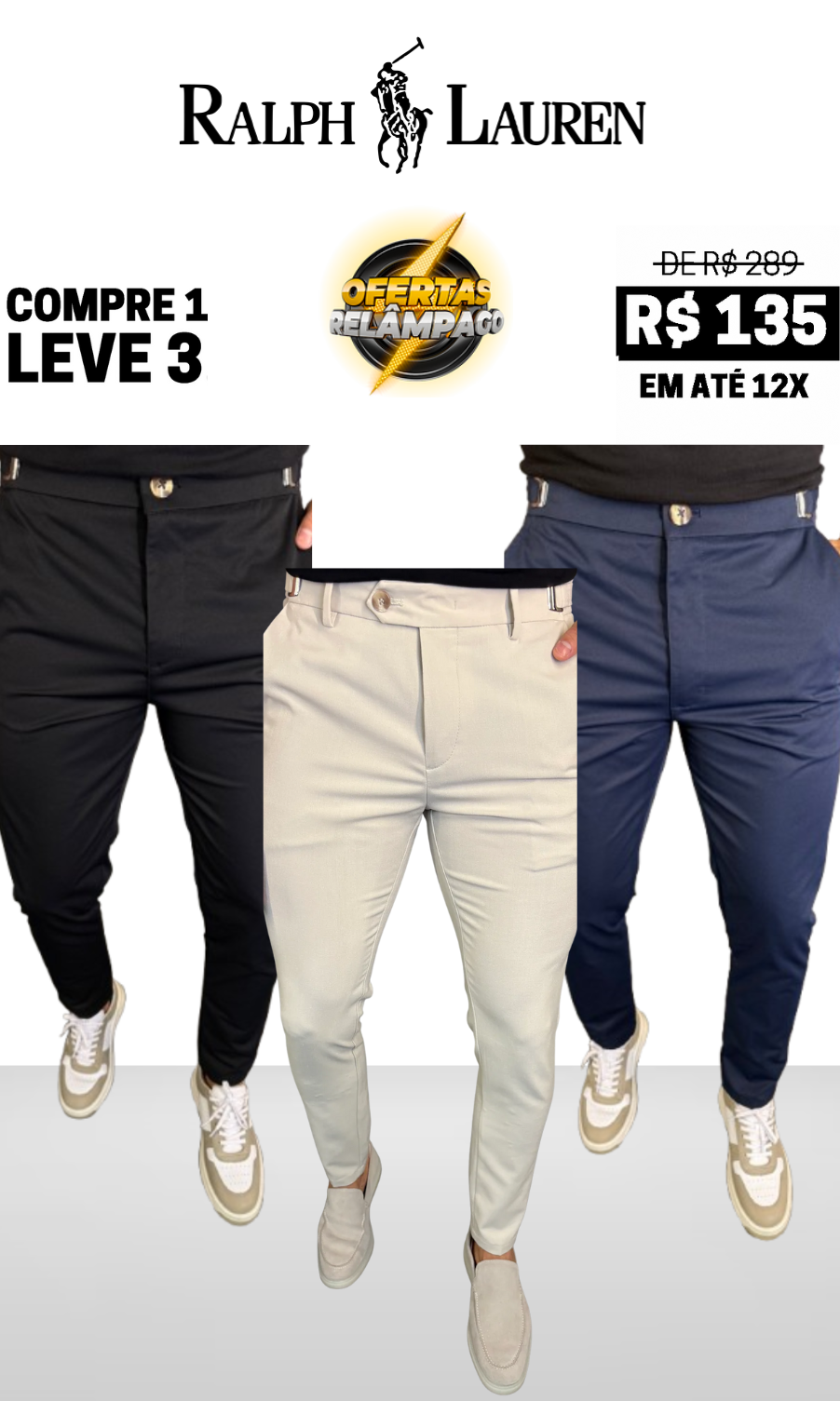 Calça Alfaiataria Mónaco Ajuste Catraca - Compre 1 Leve 3