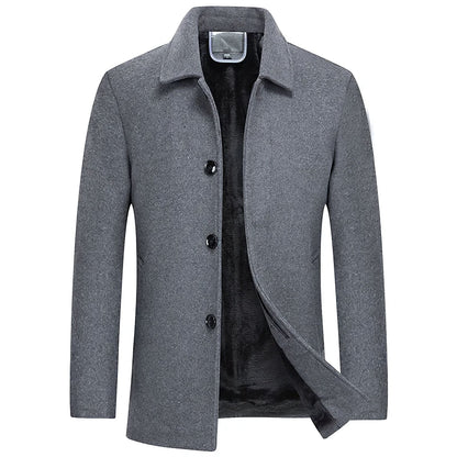 Sinplo Denmark Short Wool Overcoat