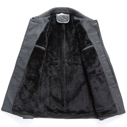 Sinplo Denmark Short Wool Overcoat