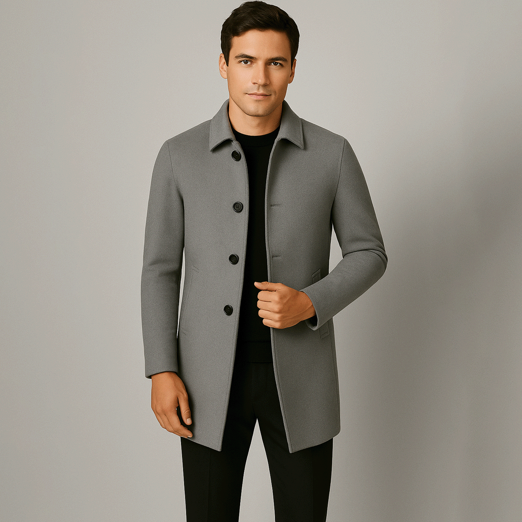 Sinplo Denmark Short Wool Overcoat