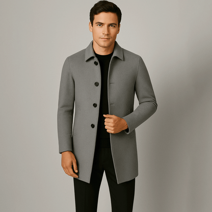 Sinplo Denmark Short Wool Overcoat