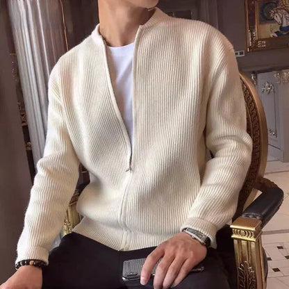 Sinplo Classic Sweater with Zipper
